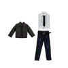 1/12 Action Figure Clothes,Leather Jacket 3-piece Set for 6" Action Figures,1:12 Scale mininature Clothing Suit. (3-piece Set)