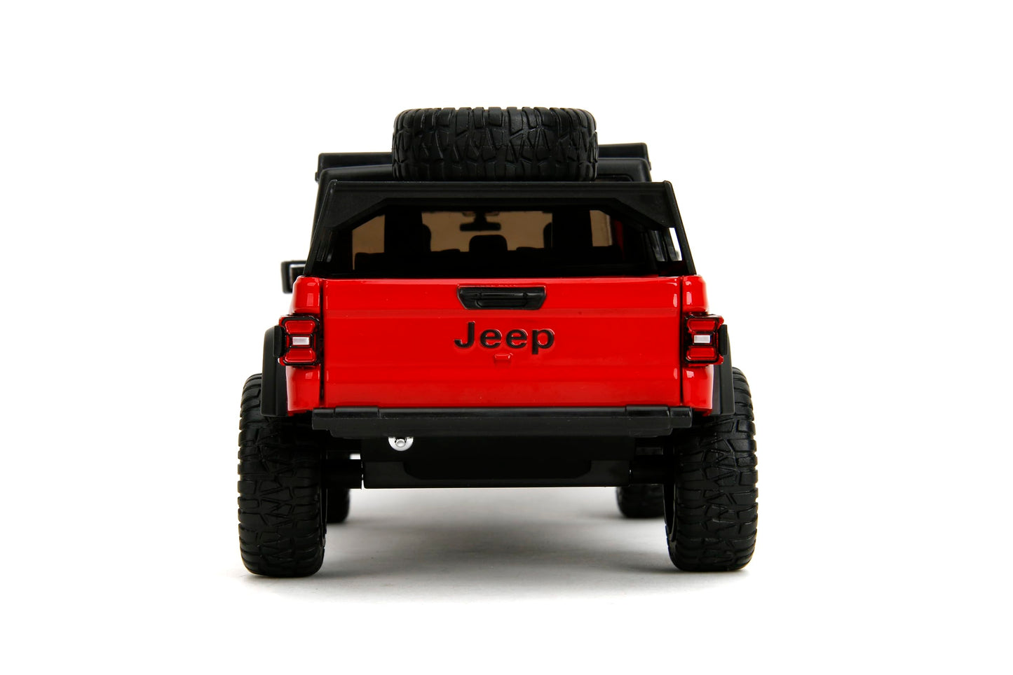 Jada Just Trucks 1:24 2020 Jeep Gladiator Die-Cast Car & Tire Rack, Toys for Kids and Adults(Red)