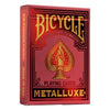 Bicycle Metalluxe Red Playing Cards - Premium Metal Foil Finish - Poker Size