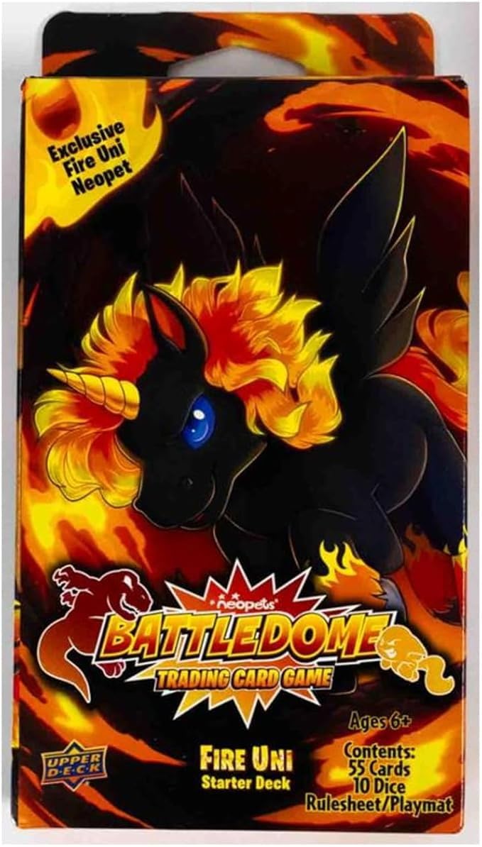 Neopets Battledome TCG Fire Uni Starter Deck