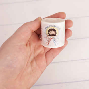 Mini Catholic Saint Stickers, Round Adhesive for Crafts, School Supplies and Faith Formation Activities, 1.5 Inches Diameter (200 Total)