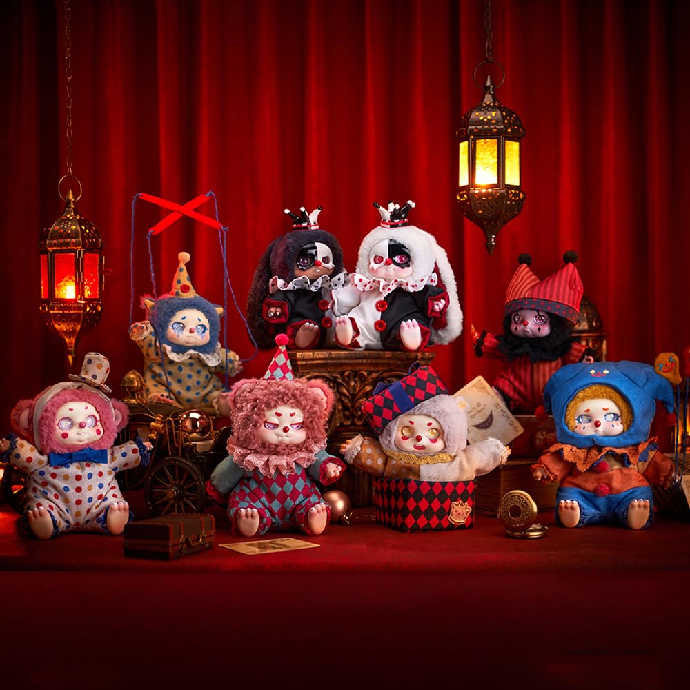 niannyyhouse Plush Blind Box Figures, 6.3inch Movable Joint Collectible Toys, Mystery Doll Blind Box (Single Box)