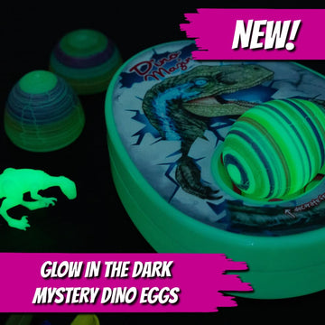 The Eggmazing Egg Decorator | Glow in the Dark Dinomazing Dinosaur Eggs | Refill 6 Pack | Eggs with Dinosaurs Inside | Ages 3 and Up