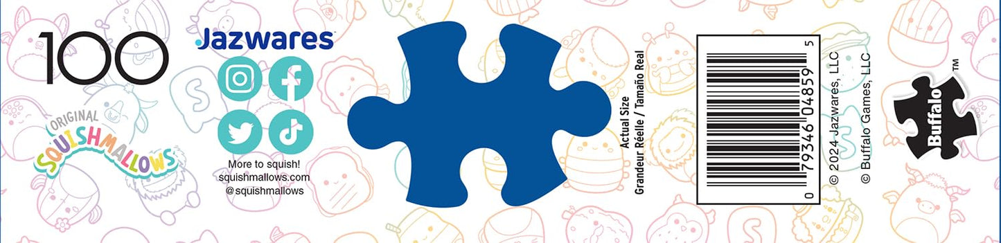 Buffalo Games - 100 Piece Squishmallows Jigsaw Puzzle for Kids Ages 6+