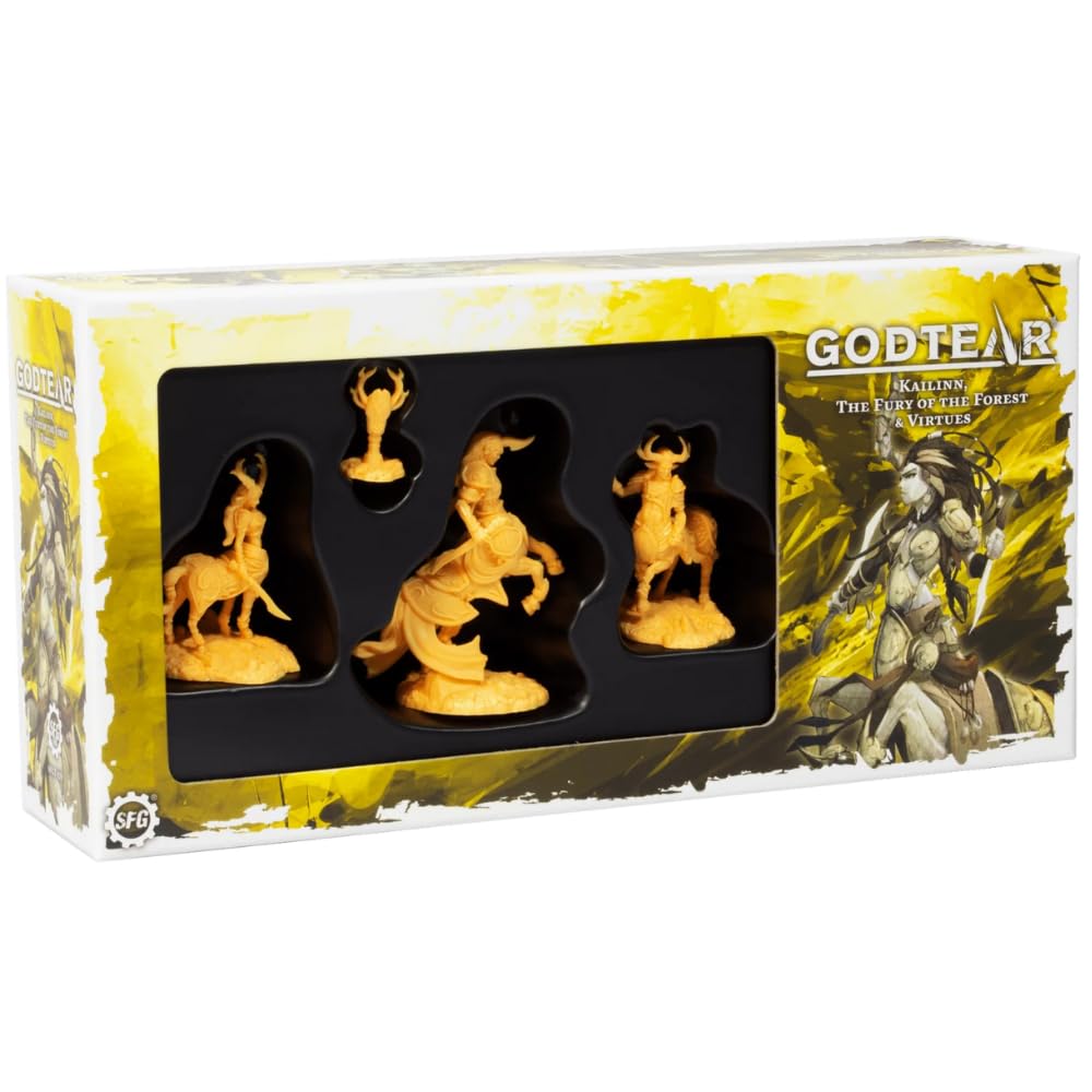 Steamforged Games: Godtear The Board Game Bundle (Shayle, Luella, Jeen, and Kailinn Expansion - 4 Items)