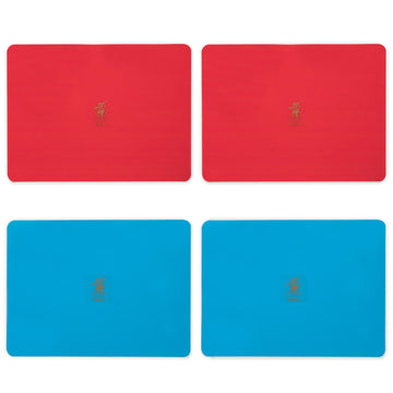 Yellow Mountain Imports Mahjong Tile Mixer Combo - 4 Manual Shufflers (2 Red and 2 Blue)