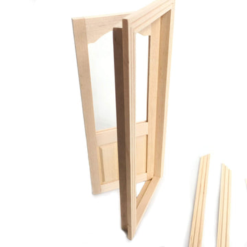 Dollhouse Furniture Wooden Panel Interior Door 1:12 Miniature DIY Accessories