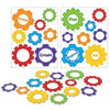 Gear Shaped Stem Floor Clings - 26 Pieces - Educational and Learning Activities for Kids
