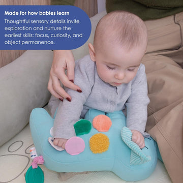 Birdsong Bilingual Baby Toy - Spanish & English Elephant Plush, Musical & Sensory Toy for Babies, Teaches First Verbs, Plays “Un Elefante” Lullaby