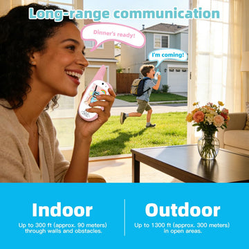 Walkie Talkies for Kids, 2 Pack 720P Video Walkie Talkies for Kids Rechargeable Long Range Video Walkie Talkies, Toys Gifts for Family, Camping