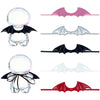 Creative Doll Accessories, 5-Piece Set of Adorable Wings, Suitable for Dolls Between 3.94-6.69 Inches (10-17 Cm), Rope-Bound, Giving Them a Pair