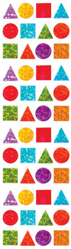 Jillson Roberts Prismatic Stickers, Micro Multicolor Geometric Shapes, 12-Count (S7268)