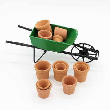 Harilla 24 Pieces 1/12 Dollhouse Miniature Ceramic Flower Pots Flower Pots for