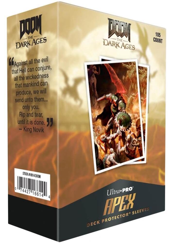Ultra Pro Card Sleeves Doom The Dark Ages 105ct APEX Deck Protector Sleeves - Onslaught