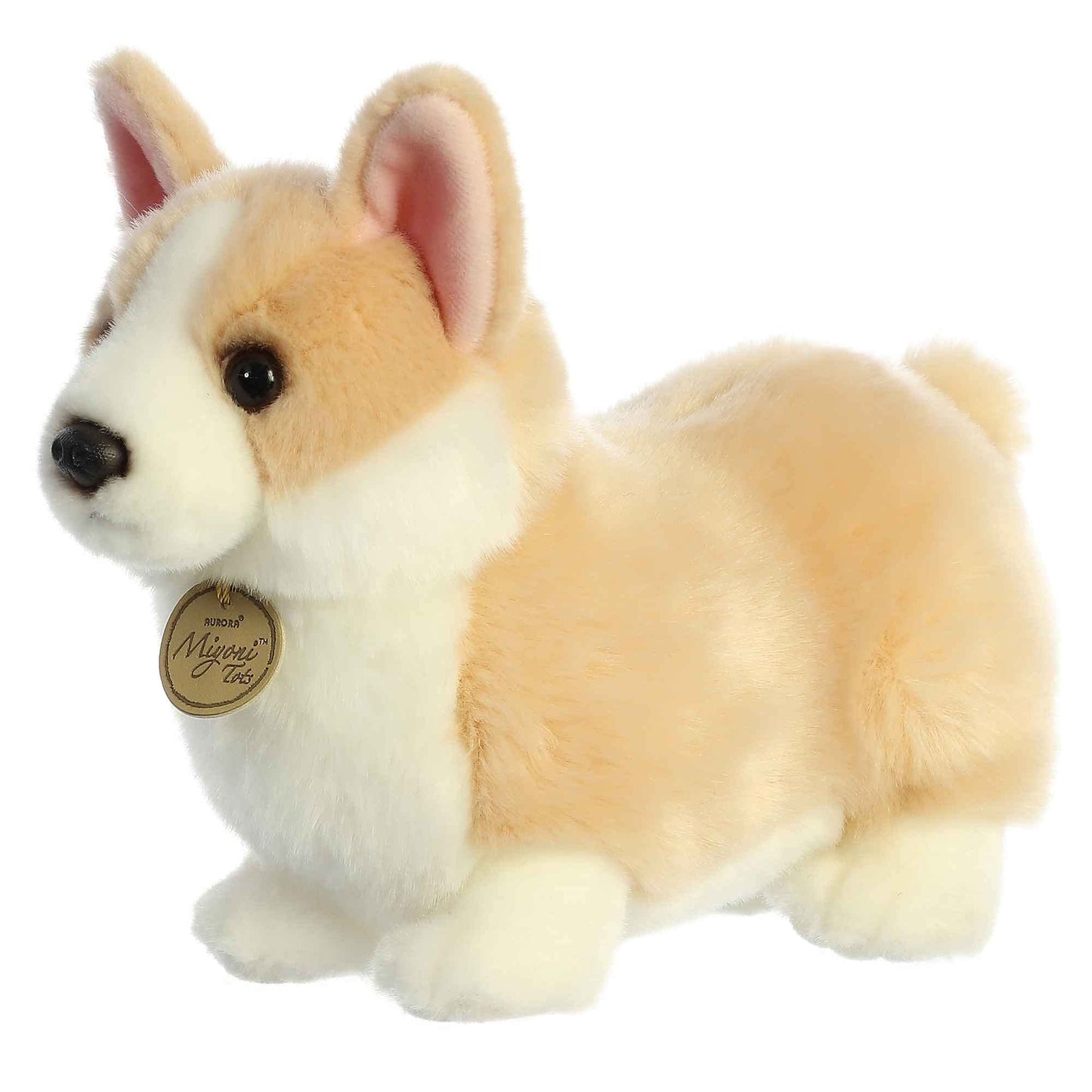 Aurora® Adorable Miyoni® Tots Pembroke Welsh Corgi Pup Stuffed Animal - Lifelike Details Make a Cherished Companion - Perfect for Decorating Bedrooms