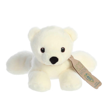 Aurora® Responsibly Made Eco Nation™ Eco Softies™ Polar Bear Stuffed Animal - Ideal for Playtime Adventures - Perfect for Birthdays or Just Because