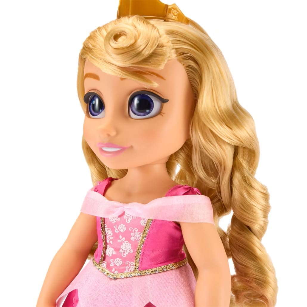 Disney Store Official Aurora Once Upon a Story Doll - Disney Princess Toys Featuring Reflective Eyes with 3D Pupil and Iris, Detailed Costume, Hair