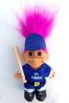 My Lucky Li'l Slugger 6" Baseball Troll Doll w/Bat
