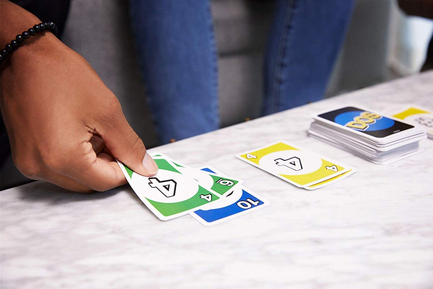 Mattel Games DOS Family Card Game, From the Makers of UNO, with 108 Cards, Makes a Great Game for 7 Year Olds and Up
