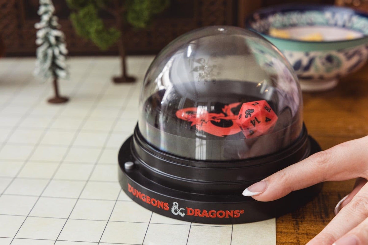 FanRoll Dungeons and Dragons D&D Orb of Possibility, Automatic Dice Roller w/Super Bounce d20