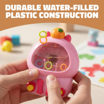 5 Inch Capybara Water Ring Game, Handheld Puzzle Toy, Assorted Colors, 12 Count Display