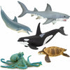 Safari Ltd. Sea Animal Toy Set - Figurines of Great White, Dolphin, Turtle, Octopus, and Orca - Play Set for Boys, Girls and Kids 3+