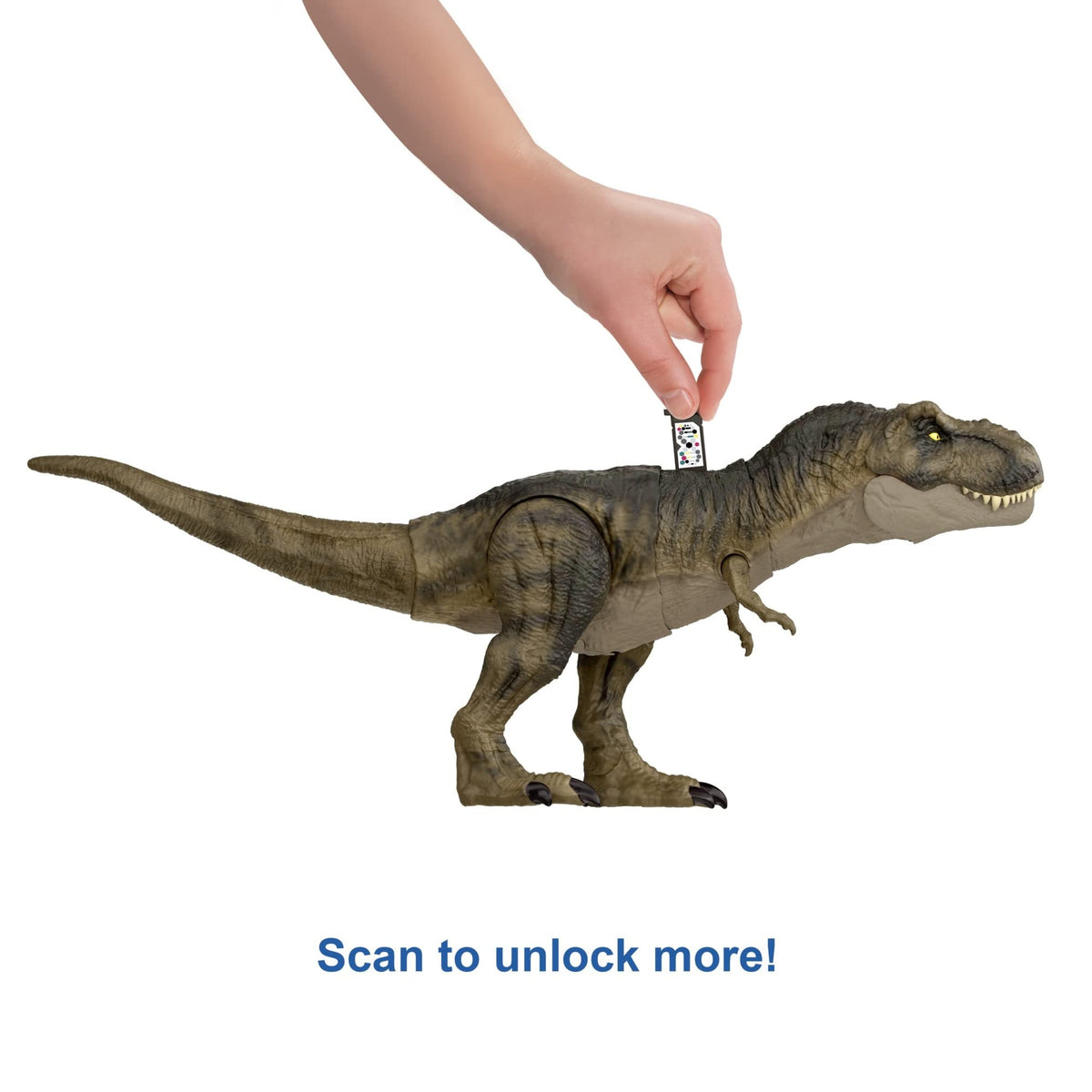Mattel Jurassic World Dominion Thrash ‘N Devour Tyrannosaurus T Rex Action Figure Toy with Sound and Motion for Battle Play