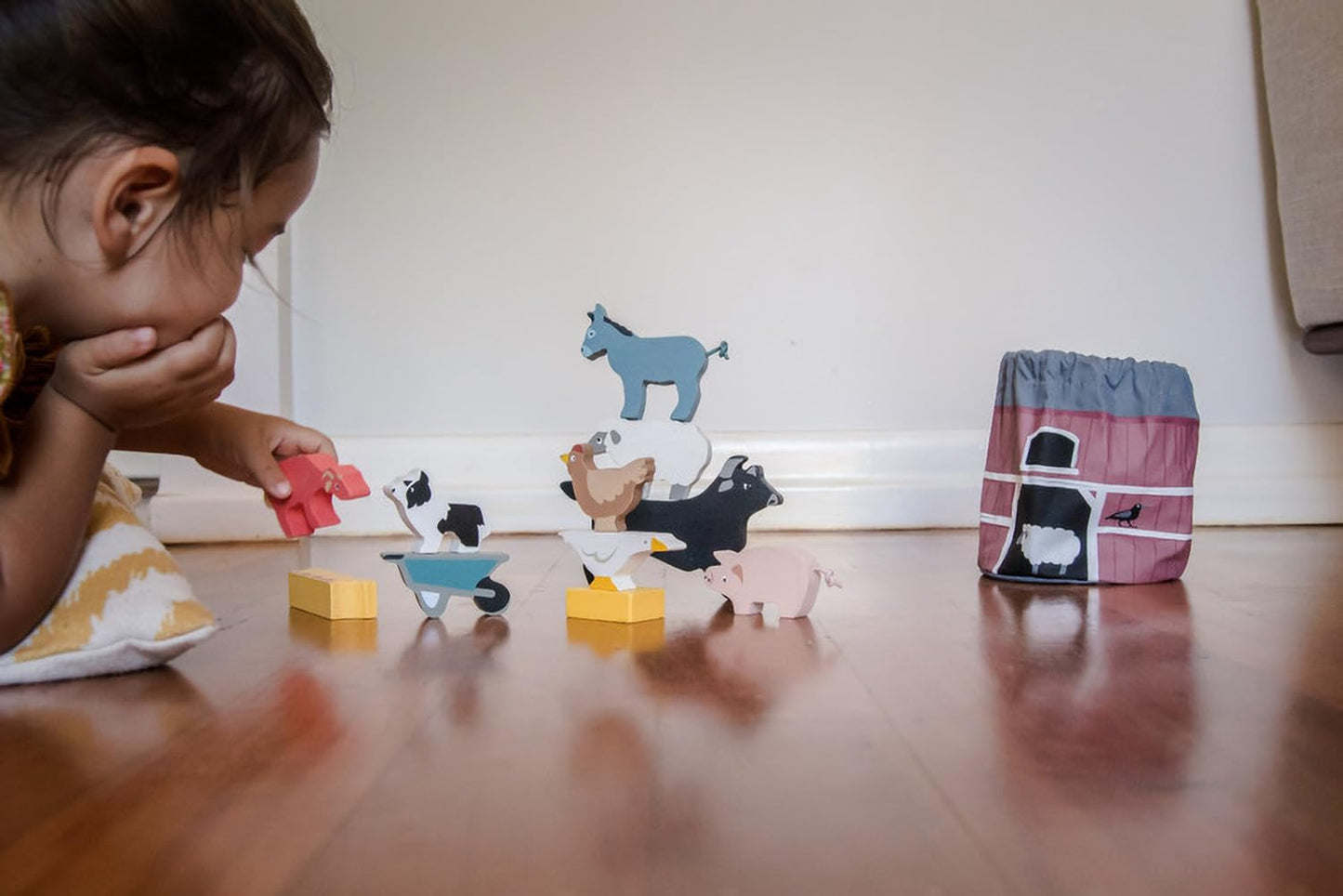 Tender Leaf Toys - Stacking Farmyard Set for Kids - Animal Set for Encouraging Logical Thinking, Inspire Imaginative and Pretend Play