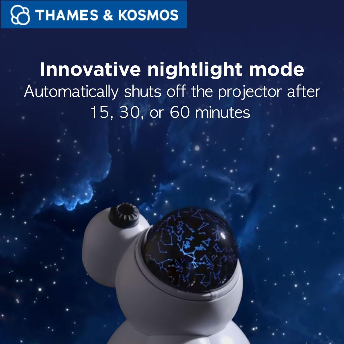 The Thames & Kosmos Planetarium Projector Essential STEM Tool | Illuminate Your Room as a Planetarium Theater | Dual Projector Casts Star Maps