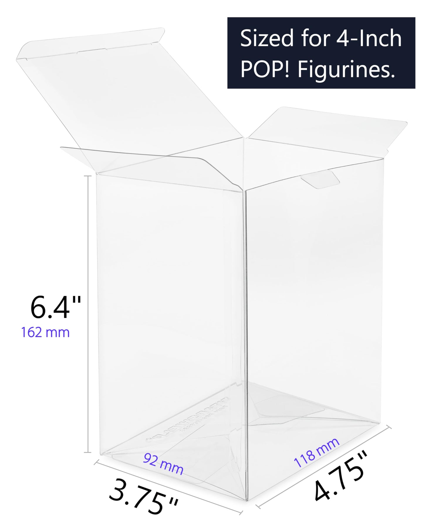 TitanShield 0.5mm Pop Protectors Sleeve Case Compatible with Funko - 4" Inch Pop! Vinyl Figures (20 Pack)