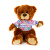 Plushland Honey Noah Teddy Bear 12 Inch, Stuffed Animal Personalized Gift - Custom Text on Shirt - Great Present for Mothers Day, Valentine Day