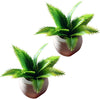 Mini Potted Plants, 1:12 Scale, Resin, Lifelike Foliage, Botanical Decor for Dollhouse Kitchens and Living Rooms, DIY Craft Accessories (1)