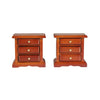 Wooden Dollhouse Night Stands | Set of 2 | Bedside Tables | Dolls House Furniture | 1/12 Scale (Medium)