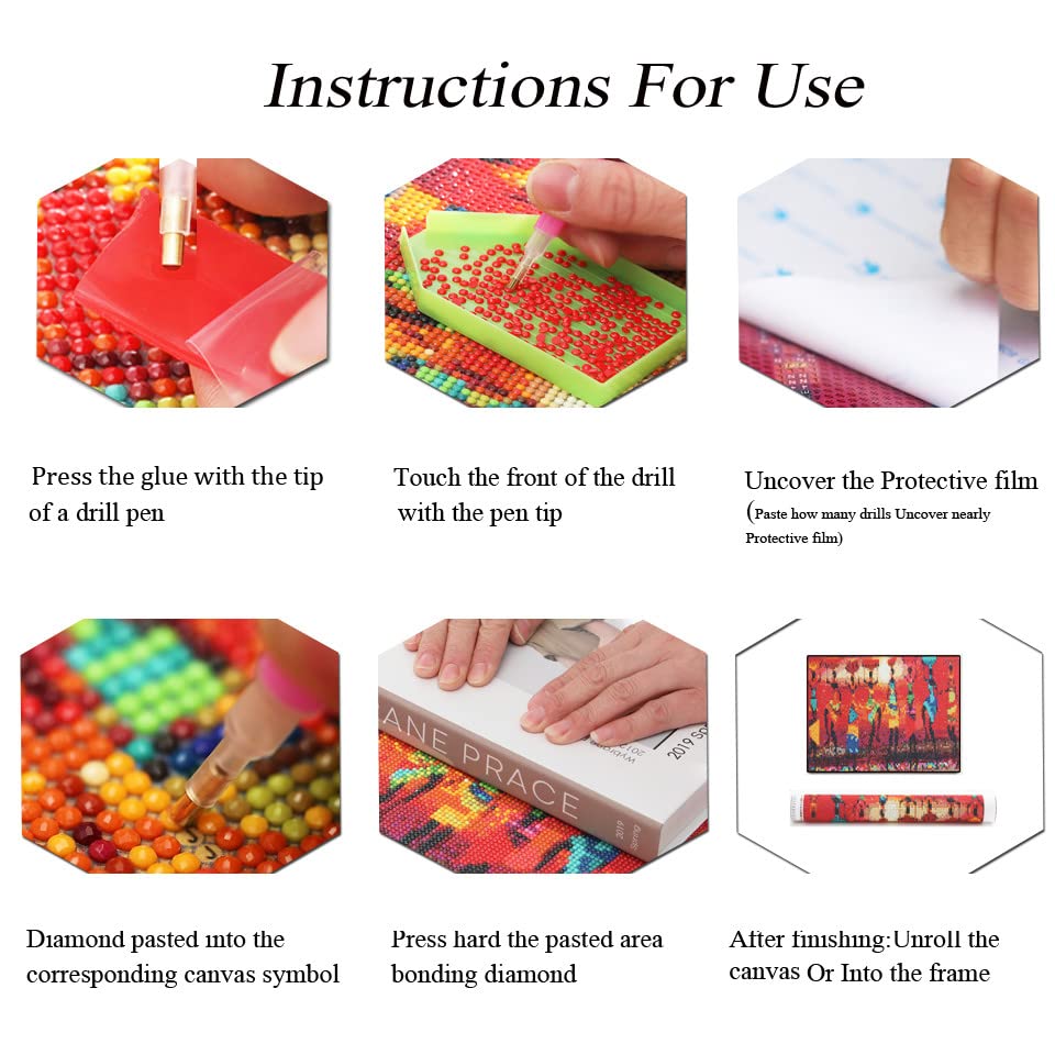 Diamond Painting Kits,5D Diamond Art Kits Full Drill Diamond Painting Kits for Adults Kids Beginner,DIY Diamond Painting Kits Perfect for Home Wall