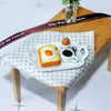 SXFSE Dollhouse Decoration Accessories, 1:12 Dollhouse Miniature Scene Model Breakfast Bread Coffee Egg Set (Egg Bread, 53 x 33 mm)