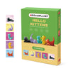 ORIGAMIPLANET Hello Kittens 3D Origami Paper Craft Gift Set-5 pcs, Cute Cat Pre-Cut Origami Kit, Animal Paper Sculpture Kit for Teens & Adults, Home