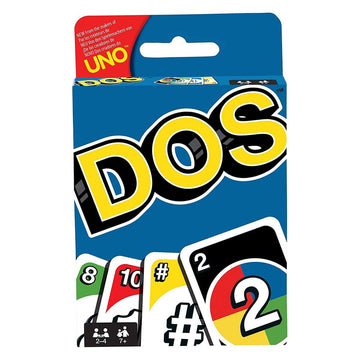 Mattel Games DOS Family Card Game, From the Makers of UNO, with 108 Cards, Makes a Great Game for 7 Year Olds and Up
