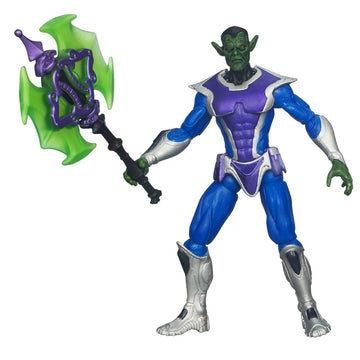 Marvel Avengers Comic 4 Inch Action Figure Skrull Soldier Double Blade Axe!