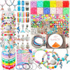 leitait Girls Toys Bracelet Making Kit -3400pcs Charm Jewelry Making Kit Supplies,Unicorn/Mermaid Crafts Birthday Christmas Gifts for Girls Ages 5 6 7