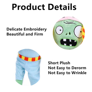 JHESAO 12" Plants and Zombies Plush: RA Zombie Toys PVZ Plushies 1-2 Soft Dolls