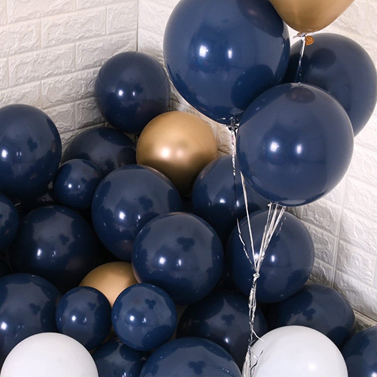 Navy Blue Balloons, 5 inch 100pcs Mini Dark Blue Latex Balloons for Birthday Wedding Baby Shower Decorations (Navy Blue)