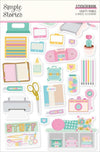 Simple Stories Sticker Book 12/Sheets-Crafty Things