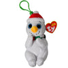 Ty Beanie Bellies (Key Clip) - Brrrnard The Snowman - Soft Plush Stuffed Animal