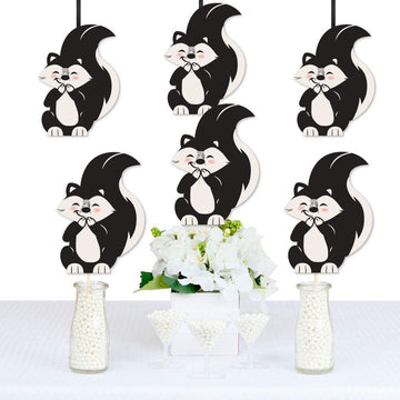 Big Dot of Happiness Little Stinker - Decorations DIY Woodland Skunk Baby Shower, Birthday Party Essentials - Set of 20