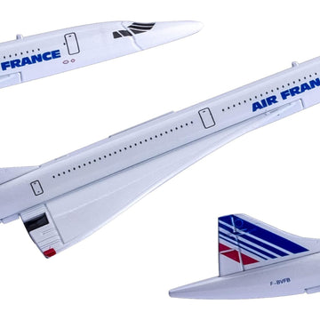 yuanpulalala 1/400 16cm Concorde Wheelless Air France Airplane Alloy Diecast Model Airplane Toy Model Gift (6 inch