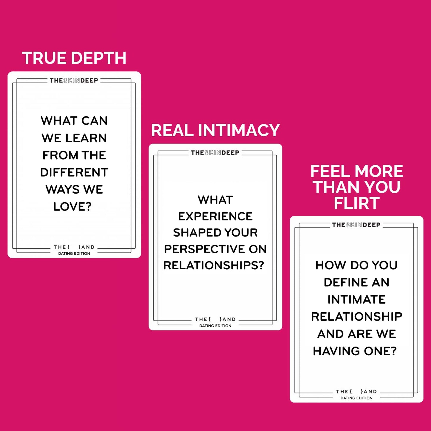 {THE AND} Dating Edition - 199 Thoughtful Conversation Cards for Dating Couples - Questions to Get to Know Your New Person & Create Connections - Fun