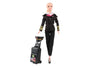 Daron Female Pilot Doll with Luggage - Hair Color May Vary