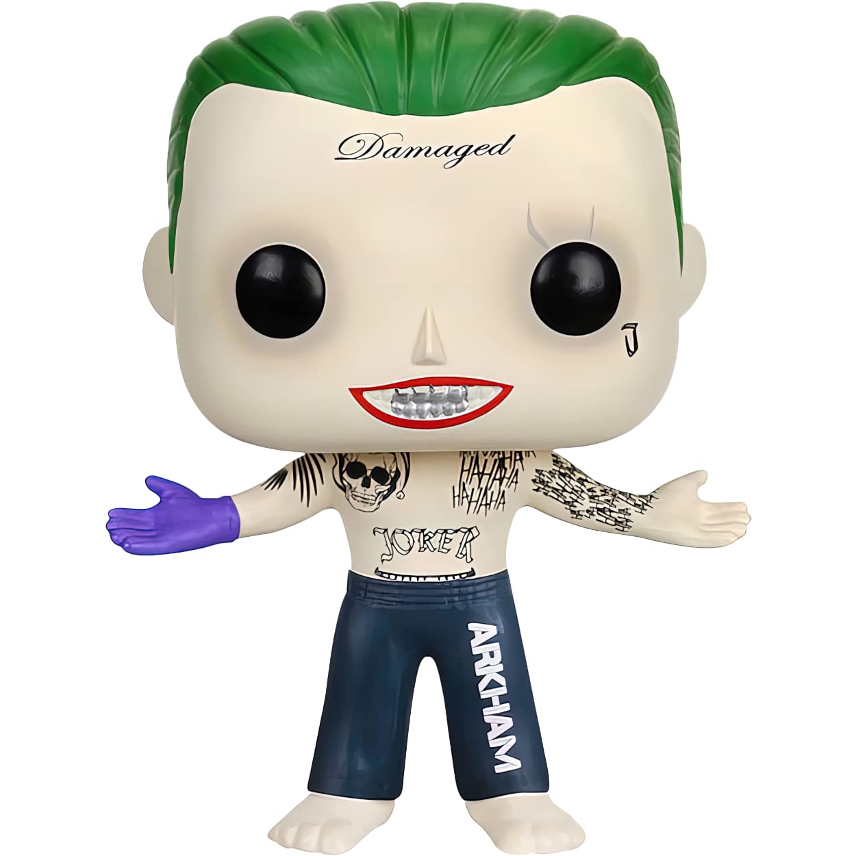 Funko The J o k e r : P o p ! Heroes Vinyl Figurine Bundle with 1 Compatible 'ToysDiva' Graphic Protector (096-08659 - B)