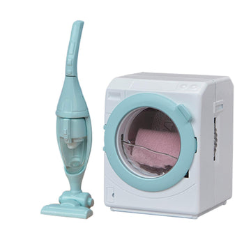 Calico Critters - Laundry & Vacuum Cleaner Set - Dollhouse Furniture & Accessories - Kids Pretend Play Toy, Miniature Dollhouse Accessories Set, Ages