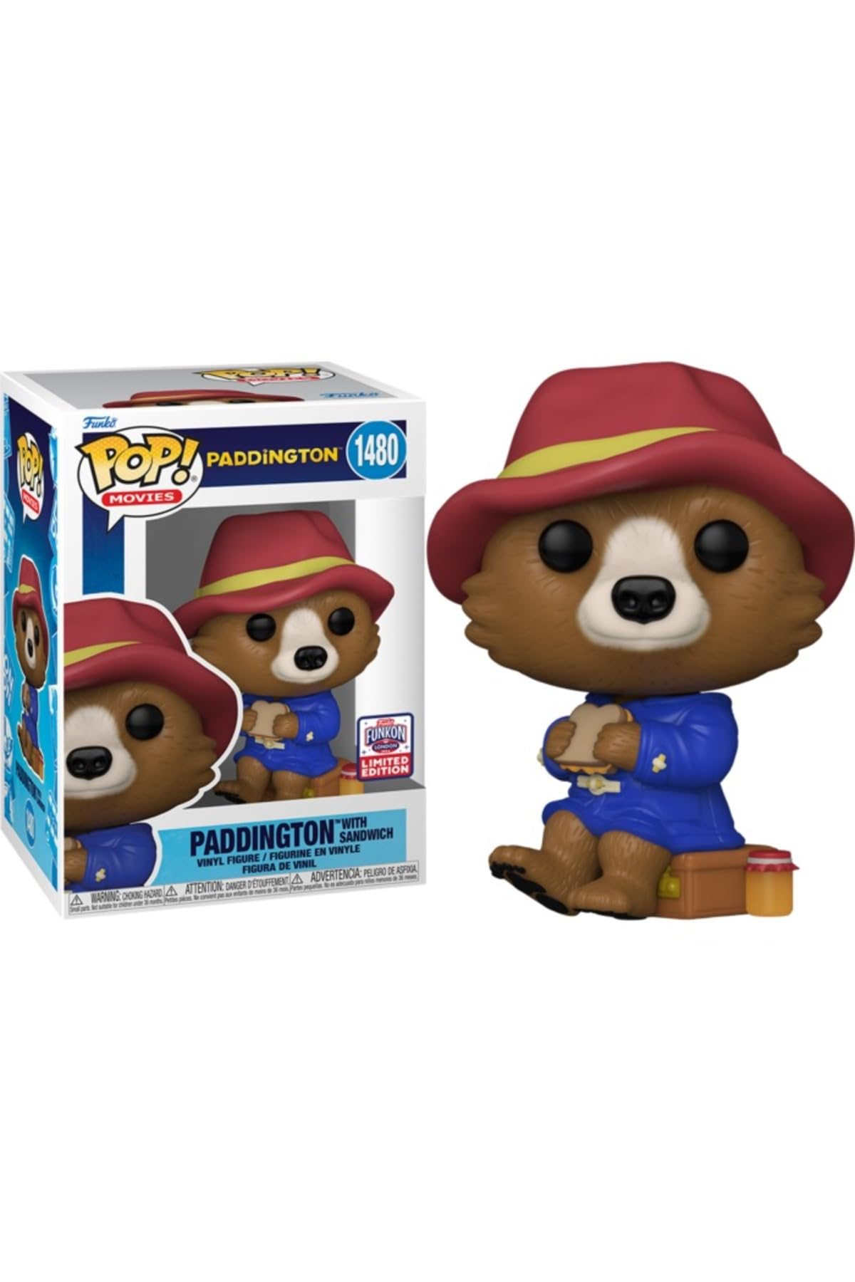 Funko Paddington with Sandwich Exclusive Funkon Pop Vinyl Figure 1480